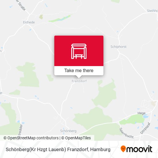 Schönberg(Kr Hzgt Lauenb) Franzdorf map