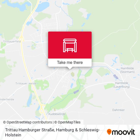 Trittau Hamburger Straße map