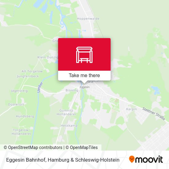 Eggesin Bahnhof map