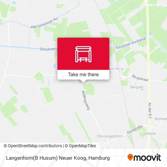 Карта Langenhorn(B Husum) Neuer Koog