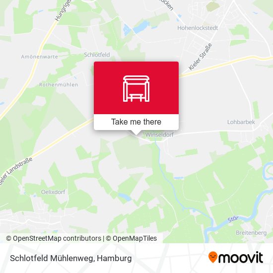 Schlotfeld Mühlenweg map