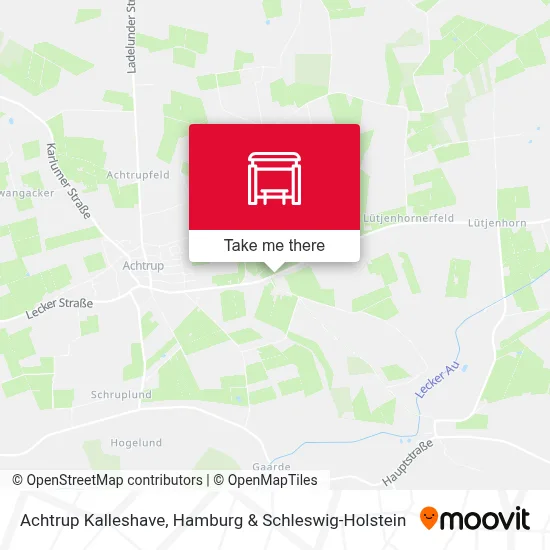 Achtrup Kalleshave map