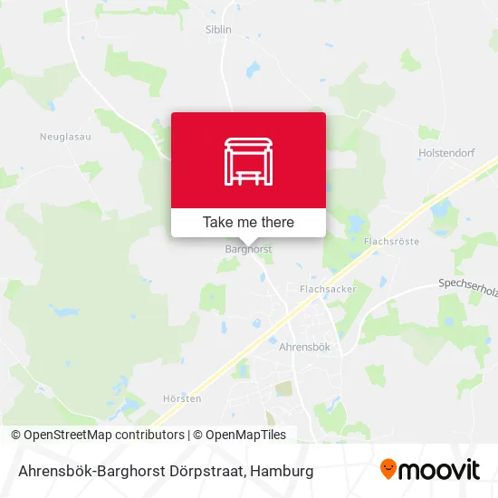 Карта Ahrensbök-Barghorst Dörpstraat