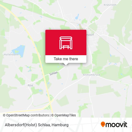 Albersdorf(Holst) Schlaa map