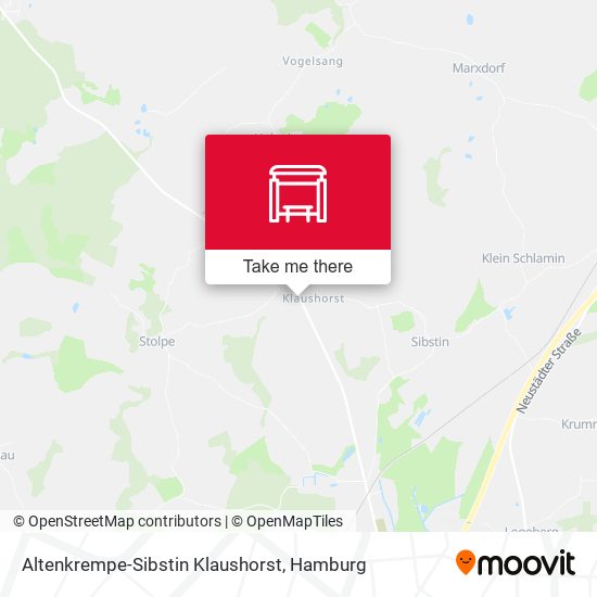 Altenkrempe-Sibstin Klaushorst map