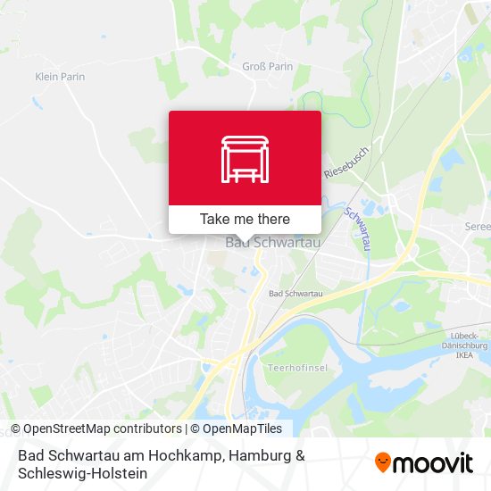 Bad Schwartau am Hochkamp map