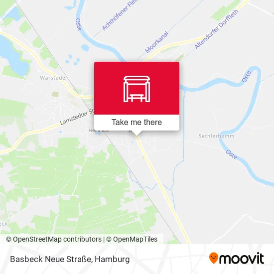 Карта Basbeck Neue Straße