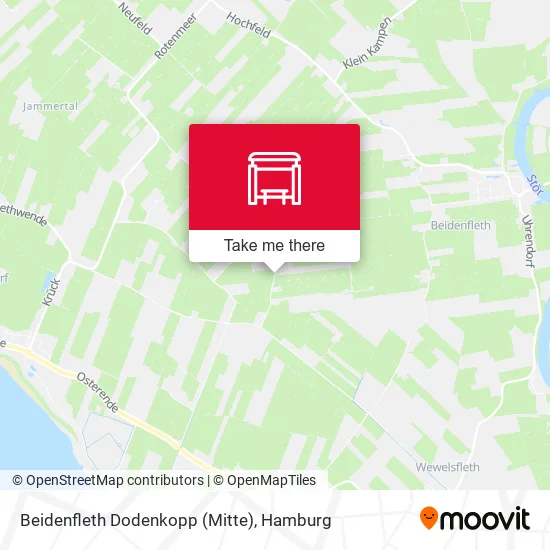Карта Beidenfleth Dodenkopp (Mitte)