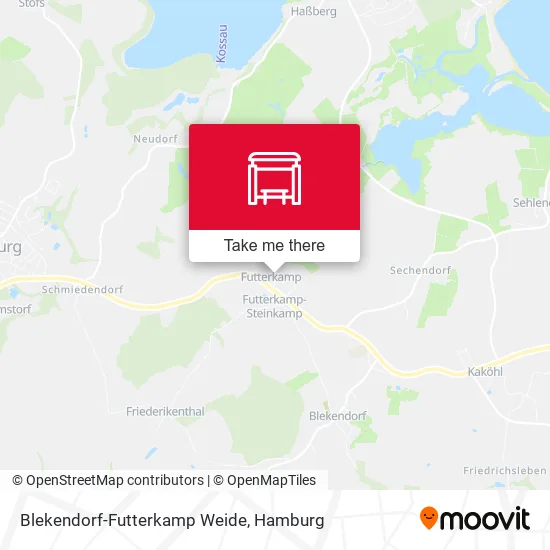 Blekendorf-Futterkamp Weide map