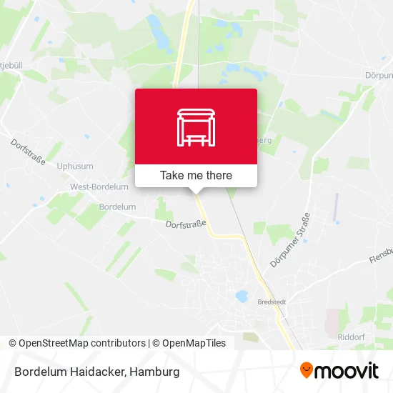 Карта Bordelum Haidacker