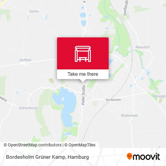 Bordesholm Grüner Kamp map