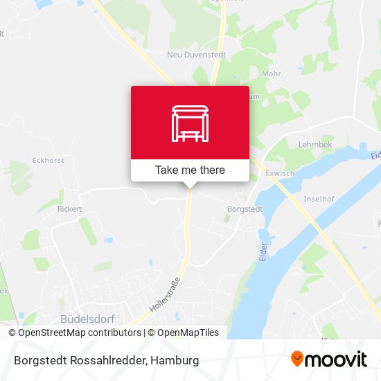 Borgstedt Rossahlredder map