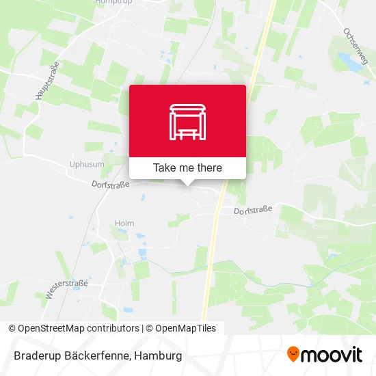 Карта Braderup Bäckerfenne
