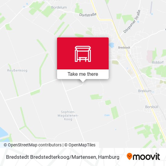 Bredstedt Bredstedterkoog / Martensen map
