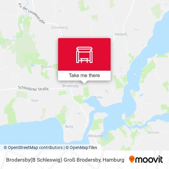 Карта Brodersby(B Schleswig) Groß Brodersby