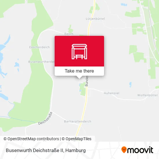 Карта Busenwurth Deichstraße II