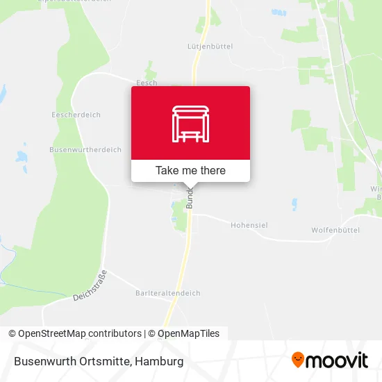 Карта Busenwurth Ortsmitte