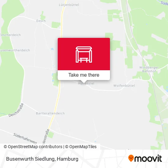 Карта Busenwurth Siedlung