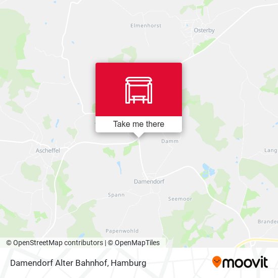 Damendorf Alter Bahnhof map