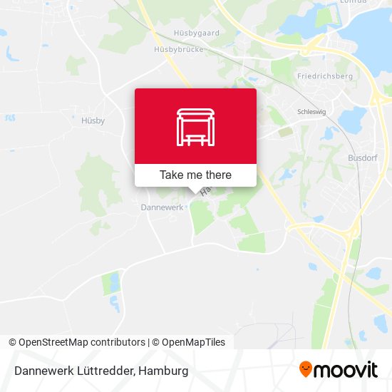 Dannewerk Lüttredder map