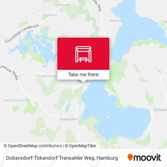Dobersdorf-Tökendorf Trensahler Weg map