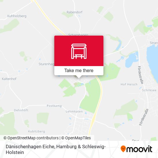 Dänischenhagen Eiche map
