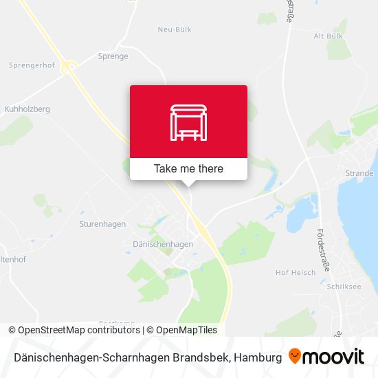 Dänischenhagen-Scharnhagen Brandsbek map