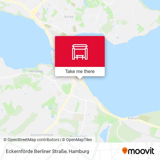 Eckernförde Berliner Straße map