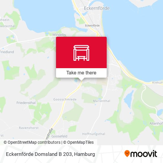 Eckernförde Domsland B 203 map