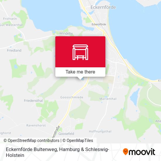 Eckernförde Bultenweg map