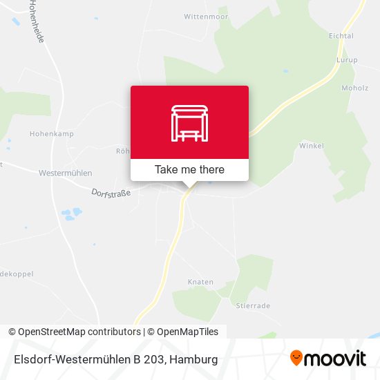 Elsdorf-Westermühlen B 203 map