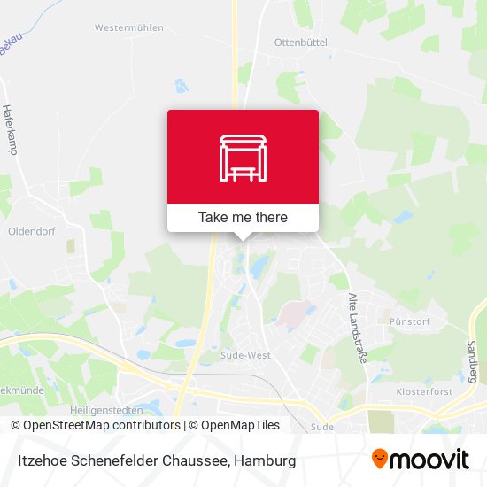 Itzehoe Schenefelder Chaussee map