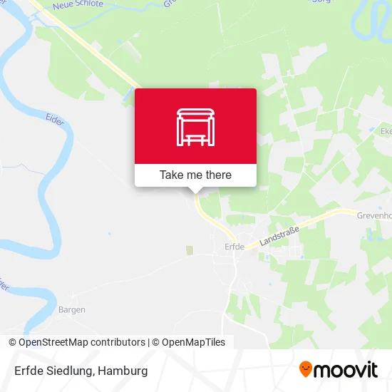 Карта Erfde Siedlung
