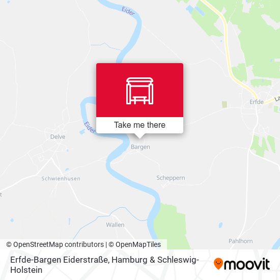 Erfde-Bargen Eiderstraße map