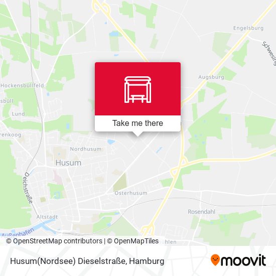 Husum(Nordsee) Dieselstraße map
