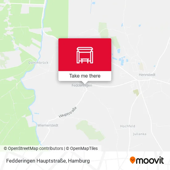 Карта Fedderingen Hauptstraße