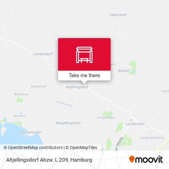 Altjellingsdorf Abzw. L 209 map