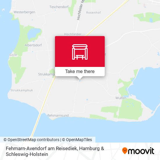 Fehmarn-Avendorf am Reisediek map