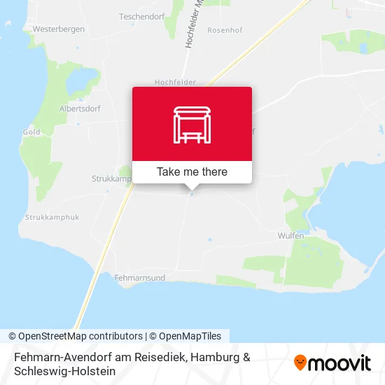 Карта Fehmarn-Avendorf am Reisediek