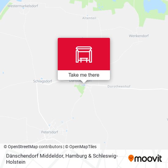 Dänschendorf Middeldor map