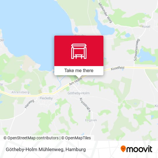 Götheby-Holm Mühlenweg map