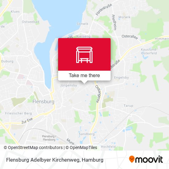 Flensburg Adelbyer Kirchenweg map