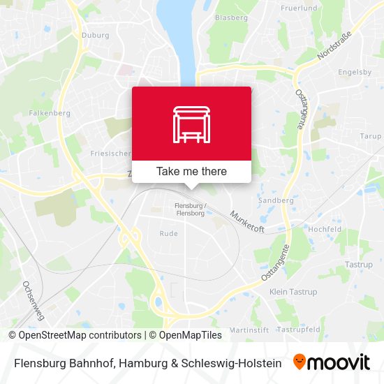 Flensburg Bahnhof map