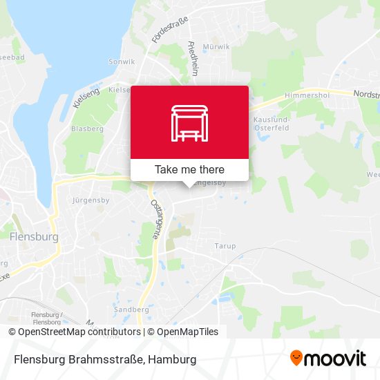Flensburg Brahmsstraße map