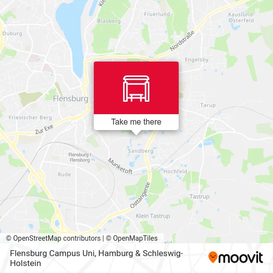 Карта Flensburg Campus Uni