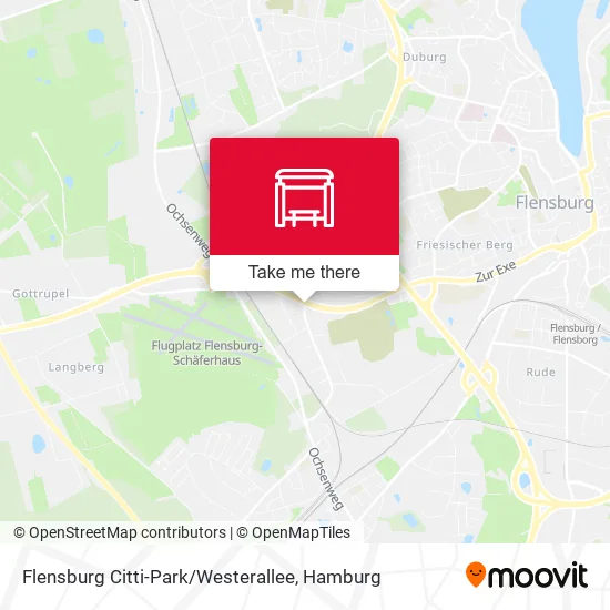Карта Flensburg Citti-Park / Westerallee