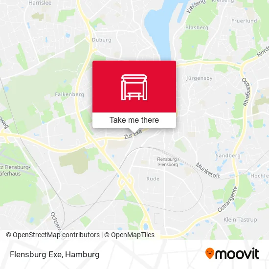 Flensburg Exe map