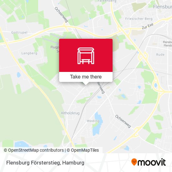 Flensburg Försterstieg map