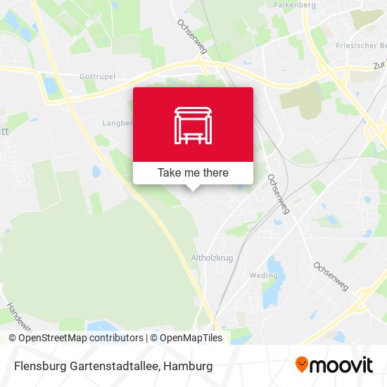 Flensburg Gartenstadtallee map