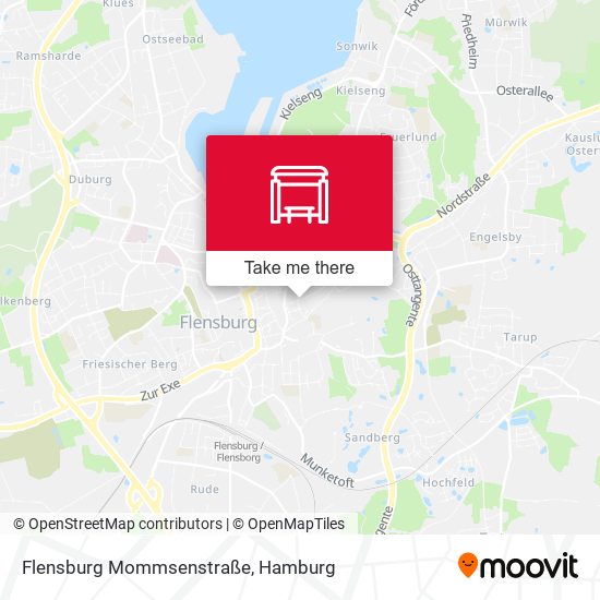 Flensburg Mommsenstraße map